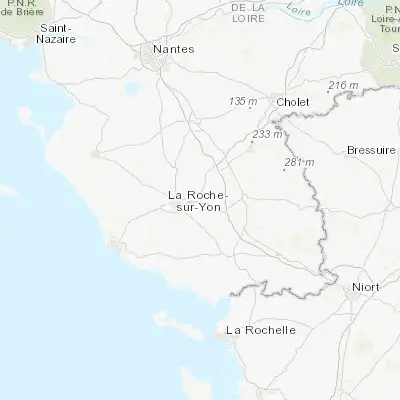 Map showing location of La Chaize-le-Vicomte (46.672770, -1.292340)