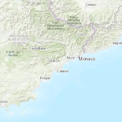 Map showing location of La Colle-sur-Loup (43.686480, 7.103760)