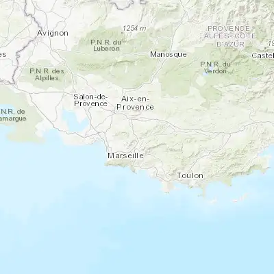Map showing location of La Destrousse (43.375050, 5.605600)
