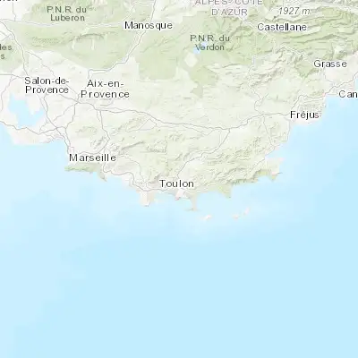 Map showing location of La Farlède (43.168660, 6.043230)