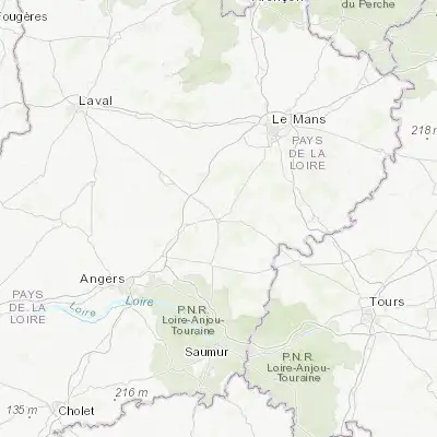 Map showing location of La Flèche (47.698150, -0.075530)