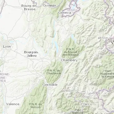 Map showing location of La Motte-Servolex (45.597020, 5.867240)