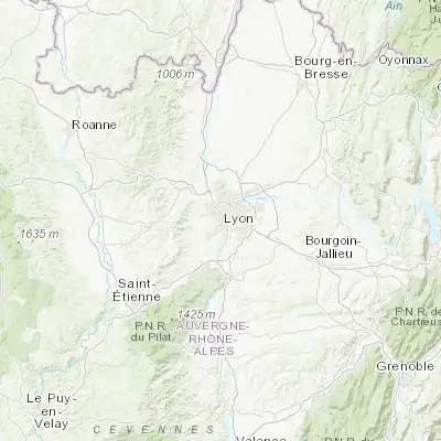 Map showing location of La Mulatière (45.728180, 4.812130)