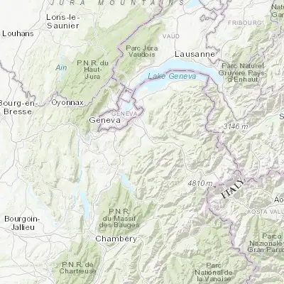 Map showing location of La Roche-sur-Foron (46.071110, 6.304500)