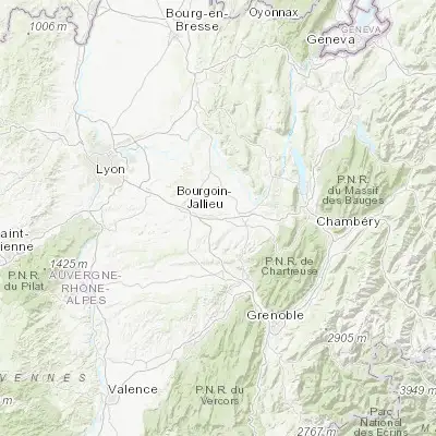 Map showing location of La Tour-du-Pin (45.566000, 5.444870)