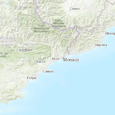 Map showing location of La Trinité (43.740500, 7.314000)