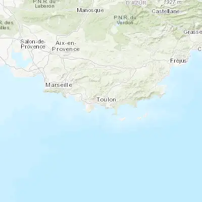 Map showing location of La Valette-du-Var (43.137630, 5.983170)