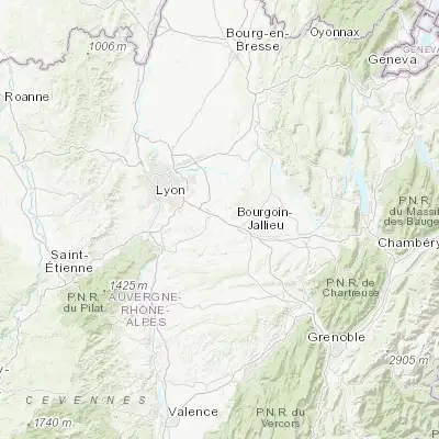 Map showing location of La Verpillière (45.634170, 5.145600)