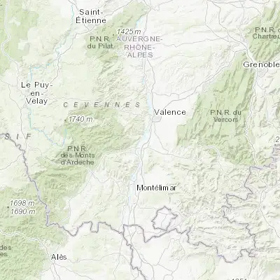 Map showing location of La Voulte-sur-Rhône (44.799580, 4.779250)