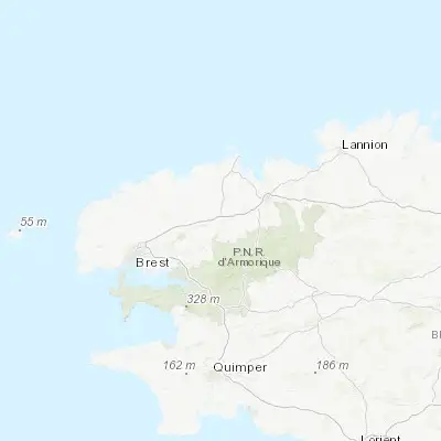 Map showing location of Landivisiau (48.509060, -4.069060)