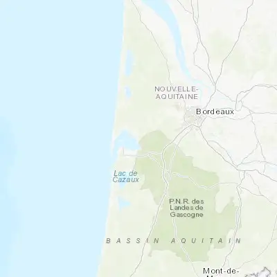Map showing location of Lanton (44.707120, -1.039680)