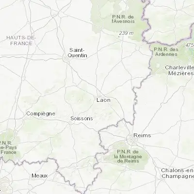 Map showing location of Laon (49.563100, 3.627140)