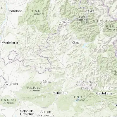 Map showing location of Laragne-Montéglin (44.316670, 5.816670)