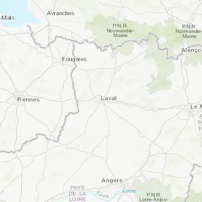 Map showing location of Laval (48.072470, -0.770190)