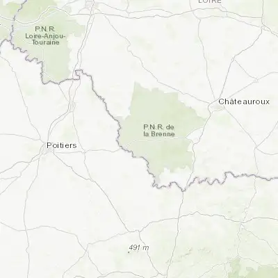 Map showing location of Le Blanc (46.633710, 1.062720)