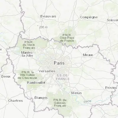 Map showing location of Le Bourget (48.934050, 2.435840)