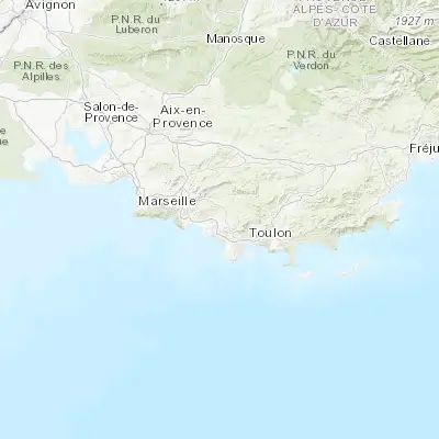 Map showing location of Le Castellet (43.202910, 5.776570)