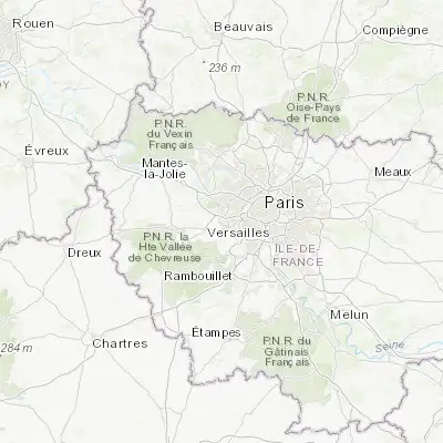 Map showing location of Le Chesnay (48.822200, 2.122130)
