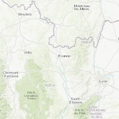 Map showing location of Le Coteau (46.019190, 4.092300)