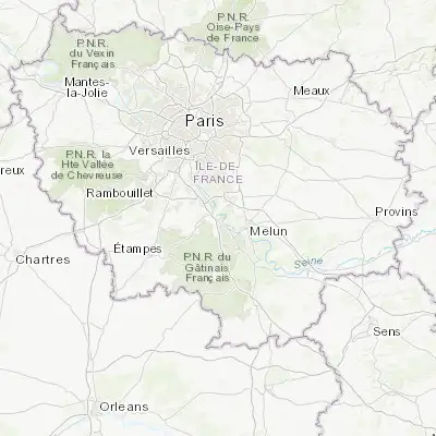Map showing location of Le Coudray-Montceaux (48.563760, 2.500130)