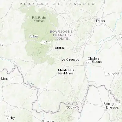 Map showing location of Le Creusot (46.807140, 4.416320)