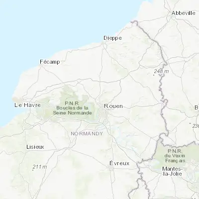 Map showing location of Le Houlme (49.509720, 1.035370)