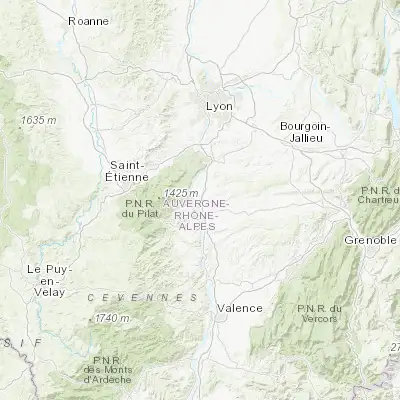 Map showing location of Le Péage-de-Roussillon (45.373800, 4.797270)