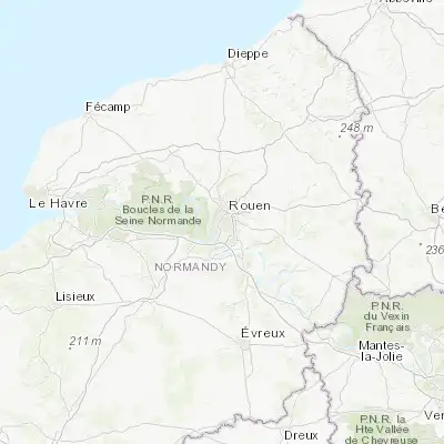 Map showing location of Le Petit-Quevilly (49.413380, 1.061550)