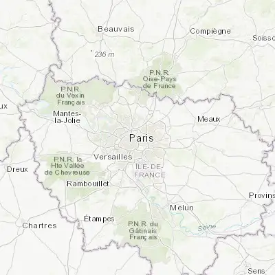 Map showing location of Le Pré-Saint-Gervais (48.885490, 2.404220)