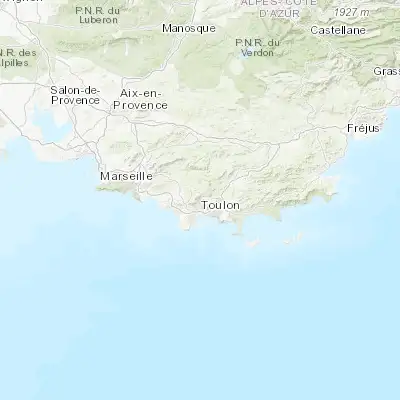 Map showing location of Le Revest-les-Eaux (43.176120, 5.926670)