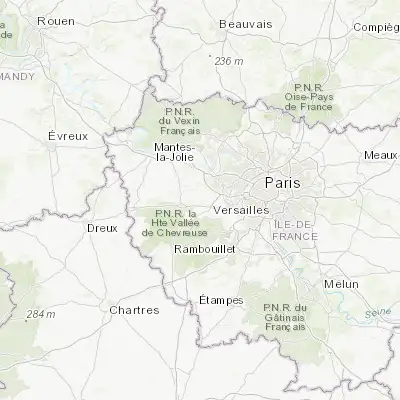Map showing location of Les Clayes-sous-Bois (48.822060, 1.986770)