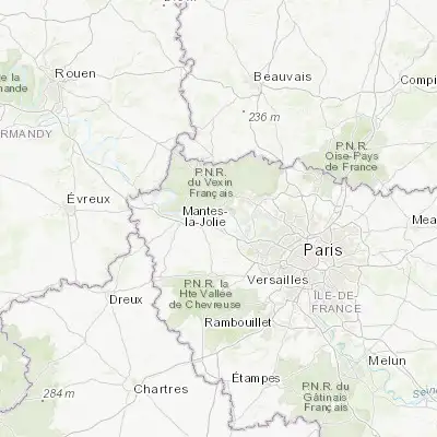 Map showing location of Les Mureaux (48.991730, 1.909720)