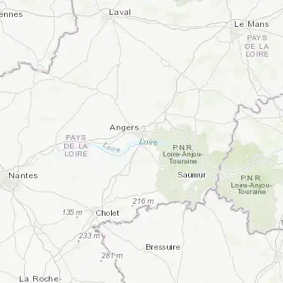 Map showing location of Les Ponts-de-Cé (47.423150, -0.524770)