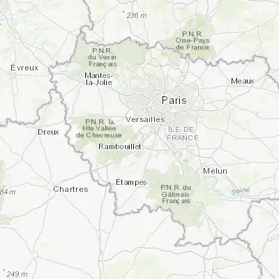 Map showing location of Les Ulis (48.681670, 2.169440)