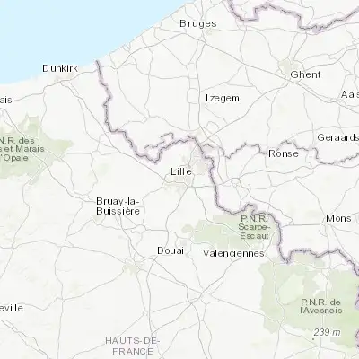 Map showing location of Lille (50.632970, 3.058580)