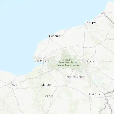 Map showing location of Lillebonne (49.520300, 0.536170)