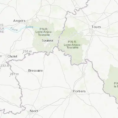 Map showing location of Loudun (47.007880, 0.082960)