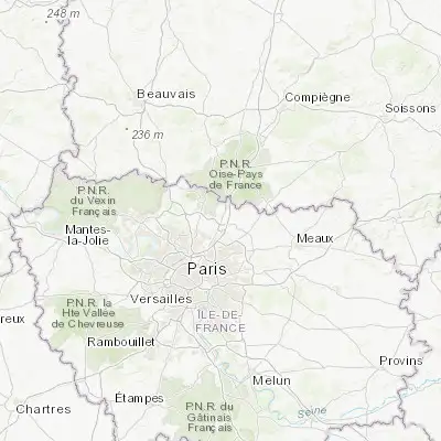 Map showing location of Louvres (49.044600, 2.504790)