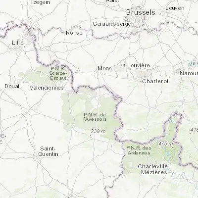 Map showing location of Louvroil (50.264270, 3.962720)