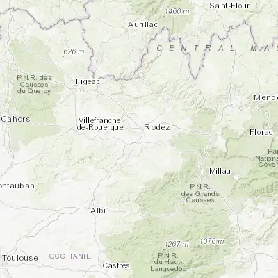 Map showing location of Luc-la-Primaube (44.314390, 2.535520)