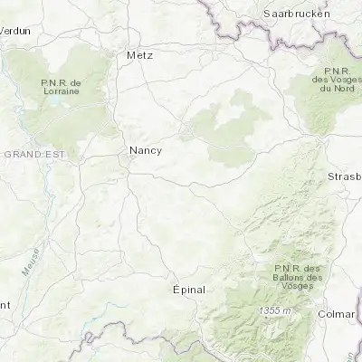 Map showing location of Lunéville (48.592730, 6.493830)
