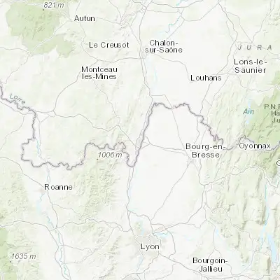 Map showing location of Mâcon (46.314070, 4.828230)