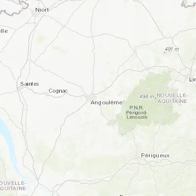 Map showing location of Magnac-sur-Touvre (45.665590, 0.237360)