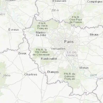Map showing location of Magny-les-Hameaux (48.743450, 2.061540)