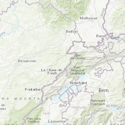 Map showing location of Maîche (47.251600, 6.803090)