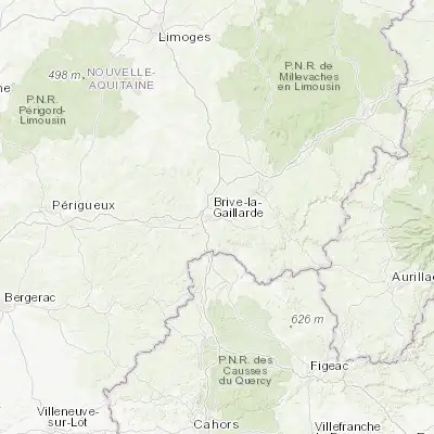 Map showing location of Malemort-sur-Corrèze (45.170750, 1.563930)