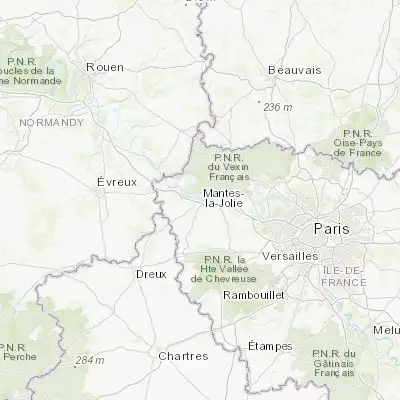 Map showing location of Mantes-la-Jolie (48.990480, 1.716700)