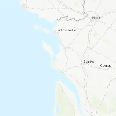 Map showing location of Marennes (45.822680, -1.105140)
