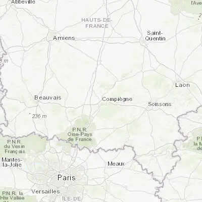Map showing location of Margny-lès-Compiègne (49.425590, 2.818060)