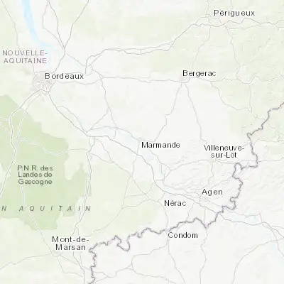 Map showing location of Marmande (44.503610, 0.165460)
